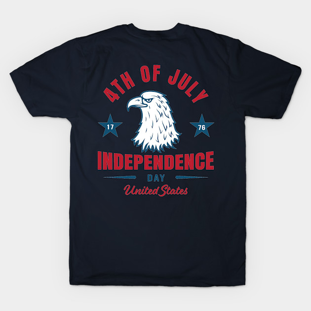 Independence day United States 4th July T-Shirt by white.ink